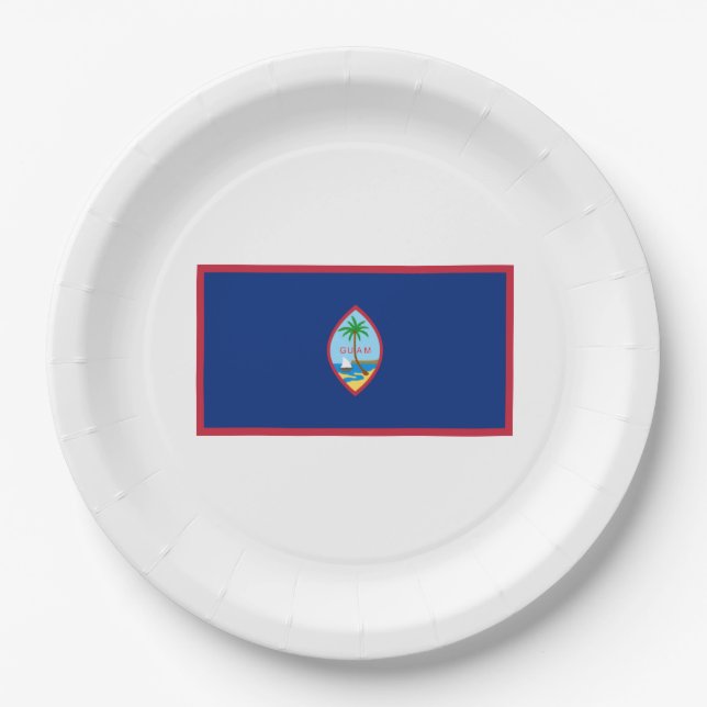 Guam Flag Pappteller (Vorderseite)
