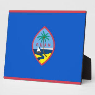 Guam Flag Plaque Fotoplatte