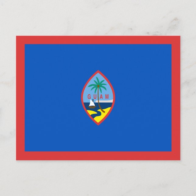 Guam Flag Postcard Postkarte (Vorderseite)