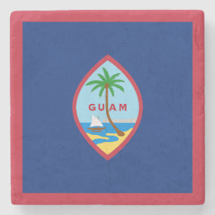 Guam Flag Steinuntersetzer