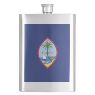 Guam-Flagge Flachmann