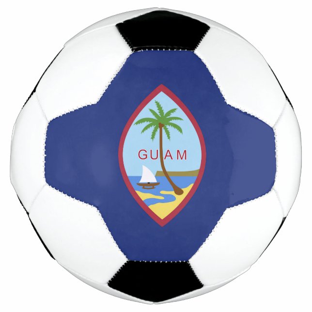 Guam-Flagge Fußball (Vorderseite)