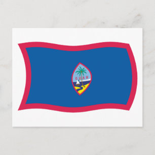 Guam-Flagge-Postkarte Postkarte