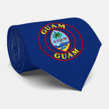 Guam-Flagge Schlips, Stylischer Guam Binder.