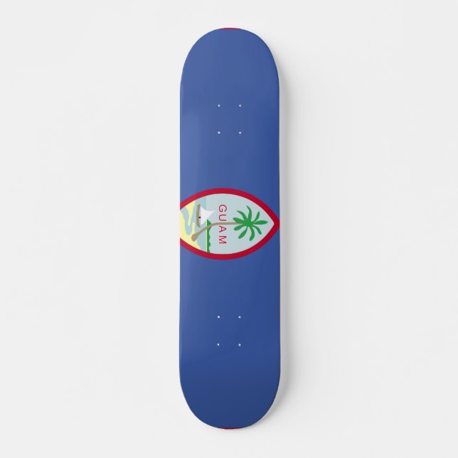 Guam-Flagge Skateboard (Vorne)