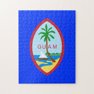 Guam-Flaggen-Puzzlespiel