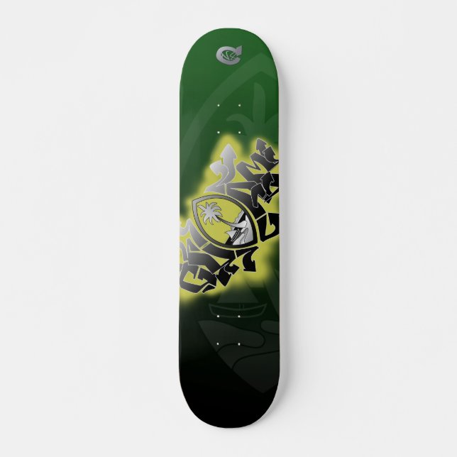 Guam-Graffiti-Plattform II Skateboard (Vorne)