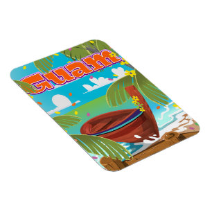 Guam-Insel-Ferien-Reiseposter. Magnet