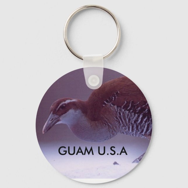 Guam Koko-Vogelkette Schlüsselanhänger (Vorderseite)