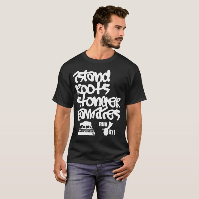 GUAM LASSEN 671 Insel-Wurzel-stärkere Familien T-Shirt (Vorne ganz)