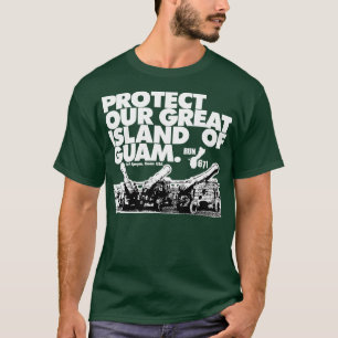 GUAM LASSEN 671 schützen unsere Insel laufen T-Shirt