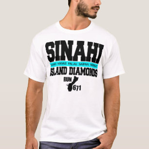 GUAM LASSEN 671 Sinahi Insel-Diamanten laufen T-Shirt