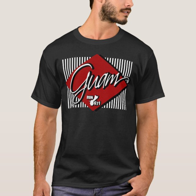 GUAM LASSEN das 671 Flug-Zuhause laufen T-Shirt (Vorderseite)