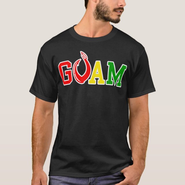 GUAM LASSEN die 671 Insel-Reggae-Haken laufen T-Shirt (Vorderseite)