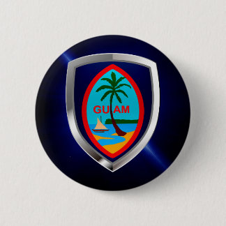 Guam Mettalic Emblem Button