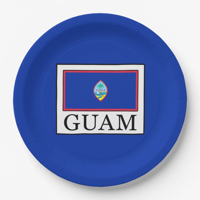 Guam Pappteller (Vorderseite)