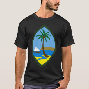 GUAM RUN 671 Guahan USA Flag Siegel T-Shirt