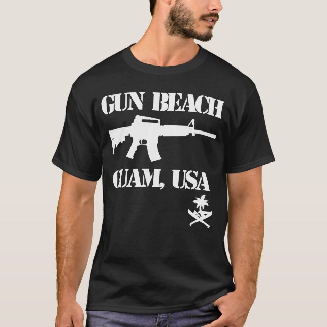 GUAM RUN 671 Gun Beach T-Shirt (Vorderseite)
