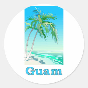 Guam Runder Aufkleber
