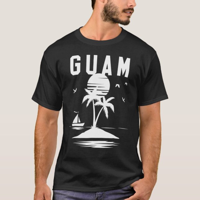 Guam Siegel Black N White T-Shirt (Vorderseite)