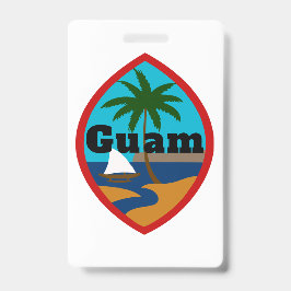 Guam Siegel Gepäcktag Ausweis