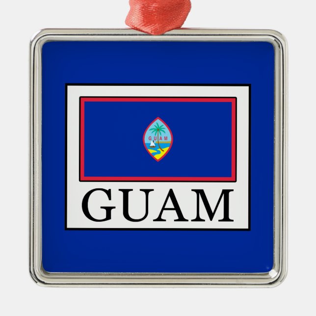 Guam Silbernes Ornament (Vorne)