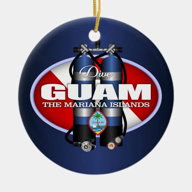 Guam (ST) Keramik Ornament (Vorne)