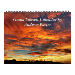 Guam Sunsets Calendrier 12 mois