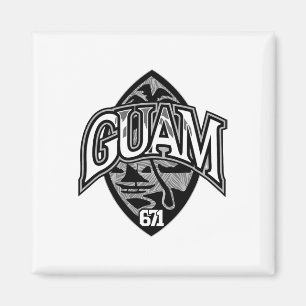 Guam Usa Siegel Chamorro Stolz Guamanian Inselbewo Magnet