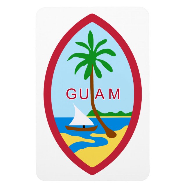 Guam-Wappen Magnet (Vertikal)