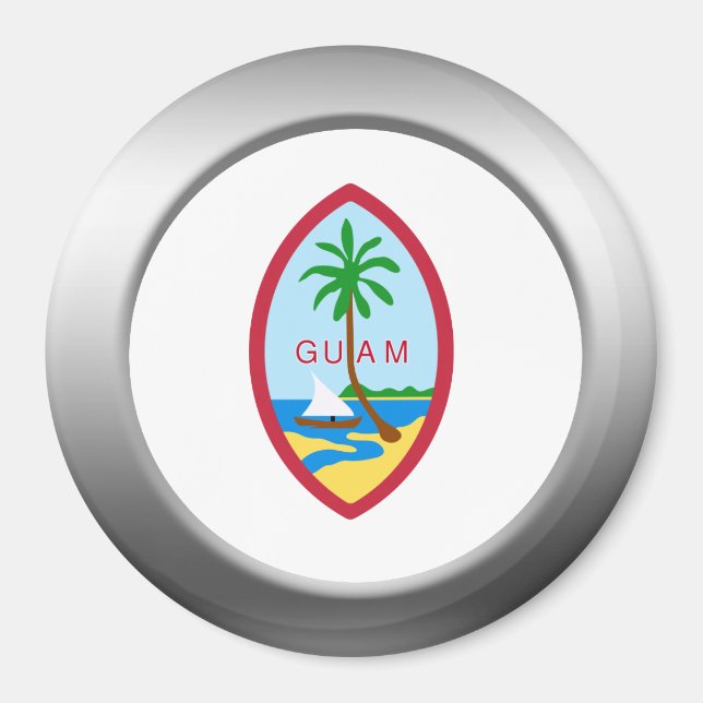 Guam-Wappen Magnet (Vorne)