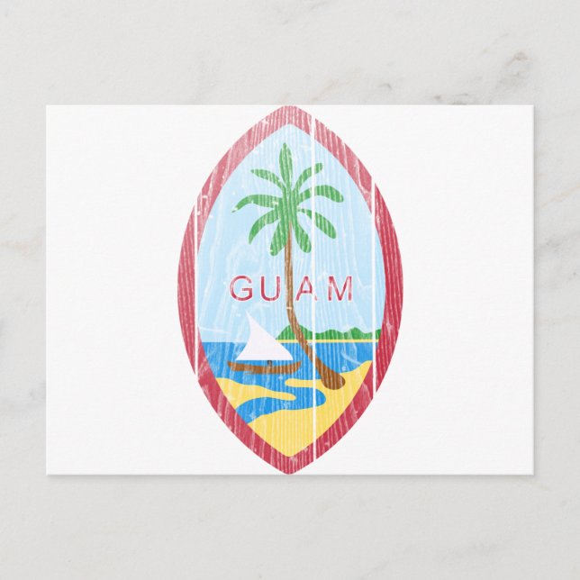 Guam-Wappen Postkarte (Vorderseite)