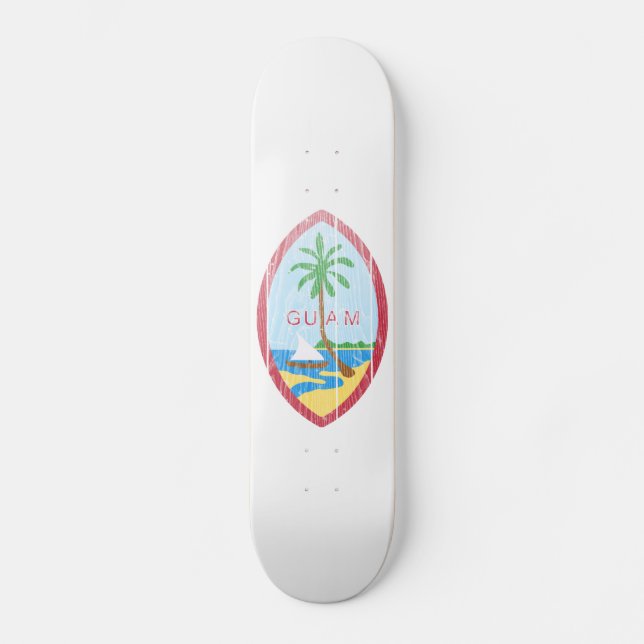 Guam-Wappen Skateboard (Vorderseite)