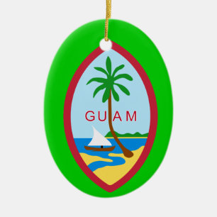 Guam* Weihnachtsverzierung Keramik Ornament