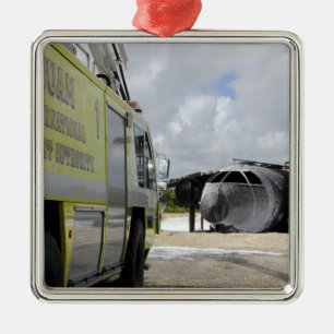 Guams WONPAT Flughafen Silbernes Ornament