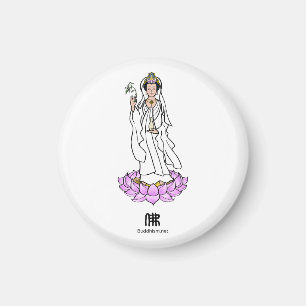 Guan Yin Bodhisattva auf Lotus Magnet