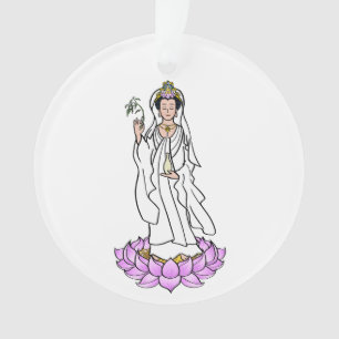 Guan Yin Bodhisattva auf Lotus Ornament