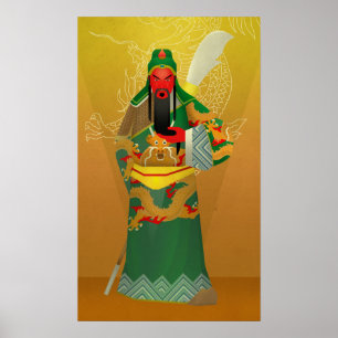 guan Yu oder guan Klingel Poster