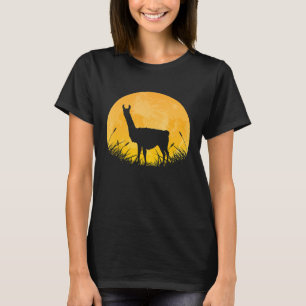 Guanaco Einfaches Halloween-Outfit Alpaka Kamel Mo T-Shirt