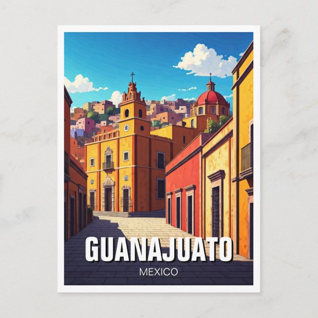 Guanajuato Mexico Travel Postkarte (Vorderseite)