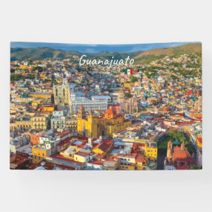 Guanajuato, Mexiko - Farbige Stadtansicht Banner