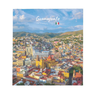 Guanajuato, Mexiko - Farbige Stadtansicht Notizblock