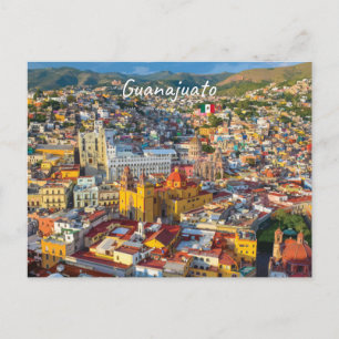 Guanajuato, Mexiko - Farbige Stadtansicht Postkarte