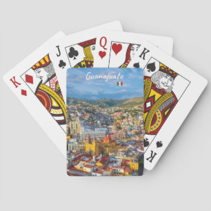 Guanajuato, Mexiko - Farbige Stadtansicht Spielkarten