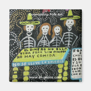 Guanajuato-Volkskunst, Día de Los Muertos Magnet