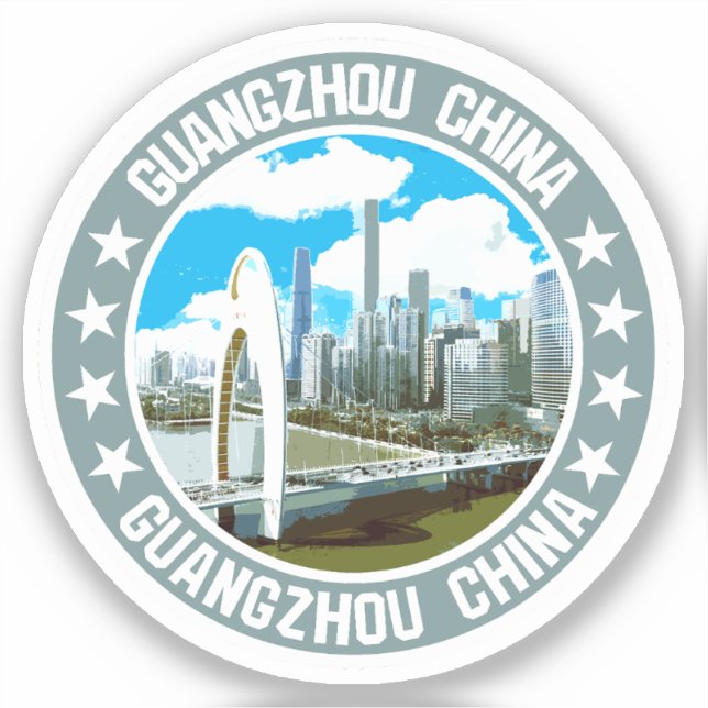 Guangzhou Aufkleber (Vorderseite)