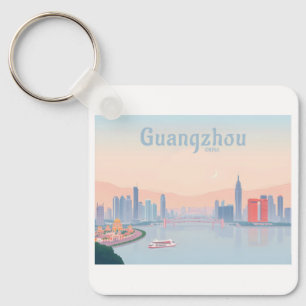 Guangzhou China Pearl River Pastel Travel Schlüsselanhänger