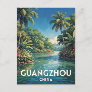 Guangzhou China Stadt Reise Postkarte