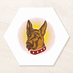 Guard Dog Belgisch Malinois Shepherd Untersetzer