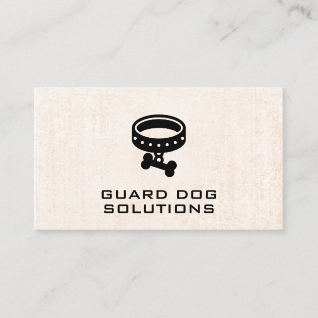 Guard Dog | Hundehaus | Ausbilder Visitenkarte (Vorderseite)